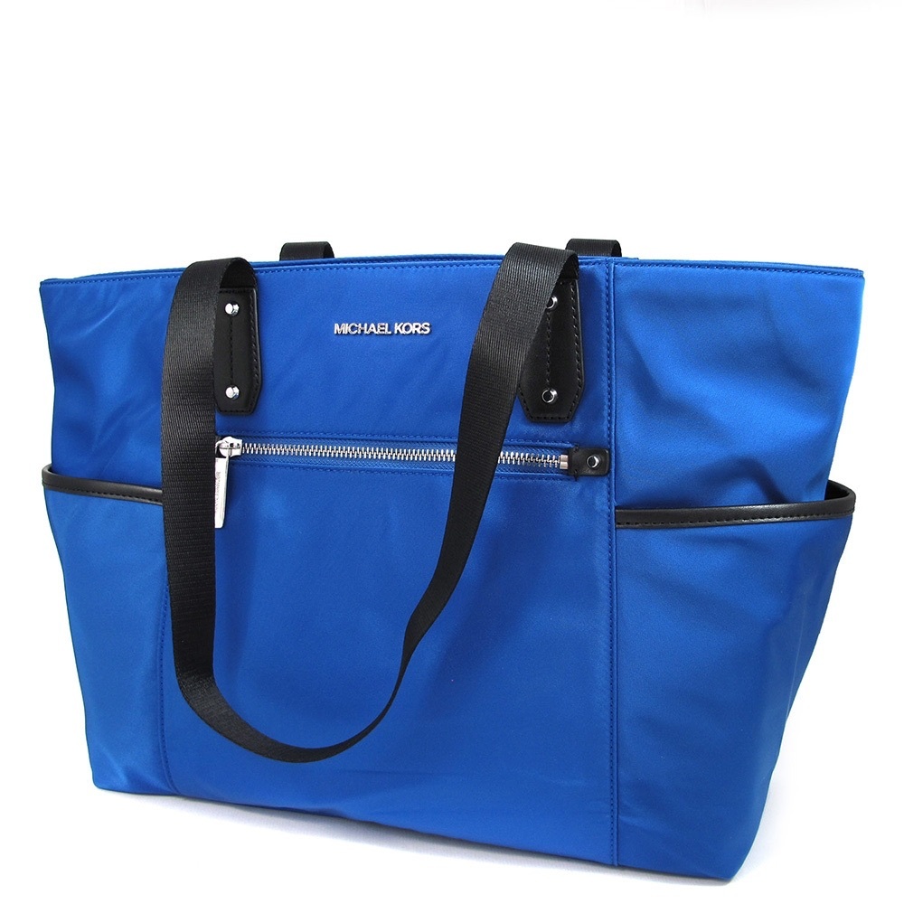 Pre-loved Michael Kors Polly Shoulder Tote Bag in vibrant blue